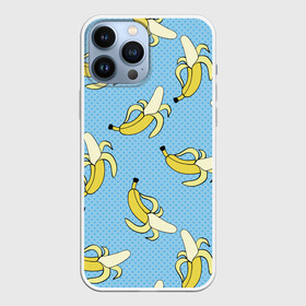 Чехол для iPhone 13 Pro Max с принтом Banana art ,  |  | Тематика изображения на принте: banana | pop art | банан | бананы | поп арт