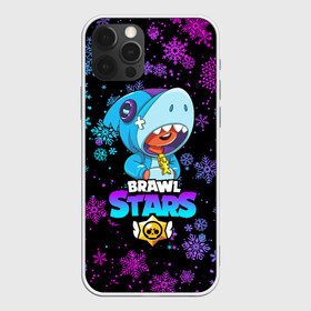 Чехол для iPhone 12 Pro Max с принтом BRAWL STARS LEON НОВОГОДНИЙ , Силикон |  | brawl stars | brawl stars новогодний | christmas | crow | leon | leon shark | new year | shark | stars | акула | ворон | леон | леон акула | новогодний | новый год | спайк