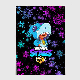 Постер с принтом BRAWL STARS LEON НОВОГОДНИЙ , 100% бумага
 | бумага, плотность 150 мг. Матовая, но за счет высокого коэффициента гладкости имеет небольшой блеск и дает на свету блики, но в отличии от глянцевой бумаги не покрыта лаком | brawl stars | brawl stars новогодний | christmas | crow | leon | leon shark | new year | shark | stars | акула | ворон | леон | леон акула | новогодний | новый год | спайк