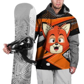 Накидка на куртку 3D с принтом Рыжая лисичка , 100% полиэстер |  | Тематика изображения на принте: fox | венок | лиса | лисенок | лисичка | полевые цветы | полынь | ромашки | цветы