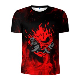 Мужская футболка 3D спортивная с принтом CYBERPUNK 2077 KEANU REEVES , 100% полиэстер с улучшенными характеристиками | приталенный силуэт, круглая горловина, широкие плечи, сужается к линии бедра | bright | cd project red | cyberpunk 2077 | fire | flame | heat | keanu reeves | light | samurai | wildfire | искры | киану ривз | киберпанк 2077 | огненный | огонь | пламя | пожар | самураи