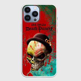 Чехол для iPhone 13 Pro Max с принтом five finger death punch ,  |  | Тематика изображения на принте: five finger death punch | металл | музыка | рок | фингер | череп