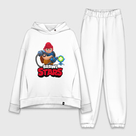 Женский костюм хлопок Oversize с принтом Pam From Brawl Stars ,  |  | brawl | brawl st | brawl stars | colt | dynamike | game | leon | logo | mobo | poco | shelly | stars | бравл | динамайк | игра | игры | кольт | леон | лого | мобильные игры | надпись | поко | старс | шелли