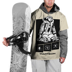 Накидка на куртку 3D с принтом Apex Legends Wattson , 100% полиэстер |  | Тематика изображения на принте: battle | best | buls | epic | gameplay | loot | royale | stream | titanfall | апекс | битва | булс | королевская | легендс | лутбокс | робот | спектры | титан