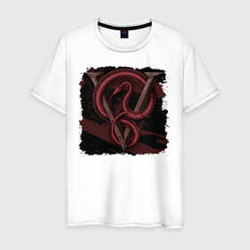 Мужская футболка хлопок с принтом Venom , 100% хлопок | прямой крой, круглый вырез горловины, длина до линии бедер, слегка спущенное плечо. | bullet for my valentine | metall | rock | venom