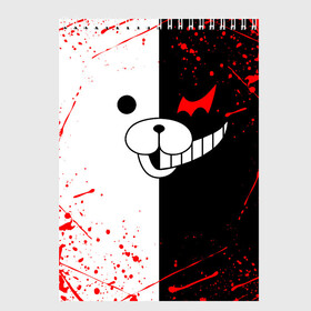 Скетчбук с принтом MONOKUMA , 100% бумага
 | 48 листов, плотность листов — 100 г/м2, плотность картонной обложки — 250 г/м2. Листы скреплены сверху удобной пружинной спиралью | anime | bear | black  white | danganronpa | kurokuma | monodam | monokuma | monomi | monotaro | rabbit | school | shirokuma | аниме | главарь | мoноми | монокума | черно белый | школа