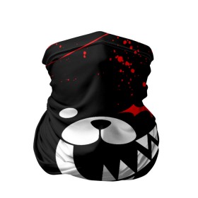 Бандана-труба 3D с принтом MONOKUMA , 100% полиэстер, ткань с особыми свойствами — Activecool | плотность 150‒180 г/м2; хорошо тянется, но сохраняет форму | anime | bear | black  white | danganronpa | kurokuma | monodam | monokuma | monomi | monotaro | rabbit | school | shirokuma | аниме | главарь | мoноми | монокума | черно белый | школа