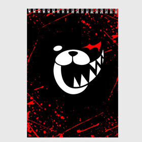 Скетчбук с принтом MONOKUMA , 100% бумага
 | 48 листов, плотность листов — 100 г/м2, плотность картонной обложки — 250 г/м2. Листы скреплены сверху удобной пружинной спиралью | anime | bear | black  white | danganronpa | kurokuma | monodam | monokuma | monomi | monotaro | rabbit | school | shirokuma | аниме | главарь | мoноми | монокума | черно белый | школа