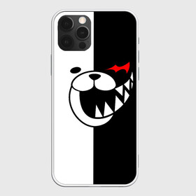 Чехол для iPhone 12 Pro с принтом MONOKUMA (КАПЮШОН) , силикон | область печати: задняя сторона чехла, без боковых панелей | anime | bear | black  white | danganronpa | kurokuma | monodam | monokuma | monomi | monotaro | rabbit | school | shirokuma | аниме | главарь | мoноми | монокума | черно белый | школа