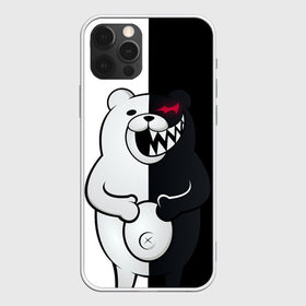 Чехол для iPhone 12 Pro Max с принтом MONOKUMA , Силикон |  | Тематика изображения на принте: anime | bear | black  white | danganronpa | kurokuma | monodam | monokuma | monomi | monotaro | rabbit | school | shirokuma | аниме | главарь | мoноми | монокума | черно белый | школа