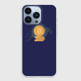 Чехол для iPhone 13 Pro с принтом Биткоин ,  |  | Тематика изображения на принте: bitcoin | coin | cryptocurrency | currency | gold | mining | money | symbol | биткоин | богатство | валюта | деньги | золото | интернет | коин | крипта | криптовалюта | майнинг | символ | трейдер