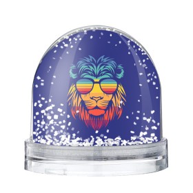 Снежный шар с принтом LION#2 , Пластик | Изображение внутри шара печатается на глянцевой фотобумаге с двух сторон | art | lion | vector | арт | вектор | животные | иллюстратор | кошка | краски | лев | рисунок | царь
