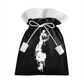 Подарочный 3D мешок с принтом MONOKUMA , 100% полиэстер | Размер: 29*39 см | anime | bear | black | danganronpa | japan | monokuma | white | аниме | белое | медведь | монокума | черное | япония