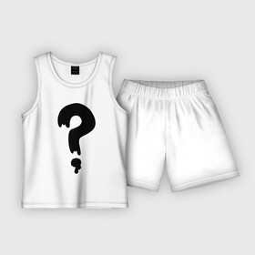 Детская пижама с шортами хлопок с принтом Знак Вопроса ,  |  | футболка суса из гравити фолз