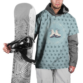 Накидка на куртку 3D с принтом Фигруное катание , 100% полиэстер |  | figure skating | коньки | конькобежный спорт | фигурное катание