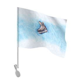 Флаг для автомобиля с принтом Фмгурное катание , 100% полиэстер | Размер: 30*21 см | figure skating | коньки | конькобежный спорт | фигурное катание