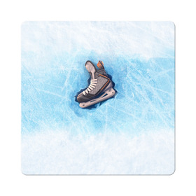 Магнит виниловый Квадрат с принтом Фмгурное катание , полимерный материал с магнитным слоем | размер 9*9 см, закругленные углы | figure skating | коньки | конькобежный спорт | фигурное катание