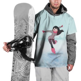 Накидка на куртку 3D с принтом Фигурное катание , 100% полиэстер |  | figure skating | коньки | конькобежный спорт | фигурное катание