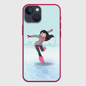 Чехол для iPhone 13 mini с принтом Фигурное катание ,  |  | figure skating | коньки | конькобежный спорт | фигурное катание