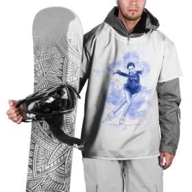 Накидка на куртку 3D с принтом Фигурное катание , 100% полиэстер |  | figure skating | коньки | конькобежный спорт | фигурное катание