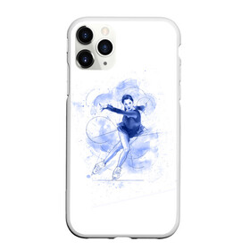 Чехол для iPhone 11 Pro Max матовый с принтом Фигурное катание , Силикон |  | figure skating | коньки | конькобежный спорт | фигурное катание
