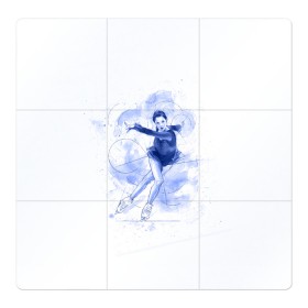 Магнитный плакат 3Х3 с принтом Фигурное катание , Полимерный материал с магнитным слоем | 9 деталей размером 9*9 см | figure skating | коньки | конькобежный спорт | фигурное катание