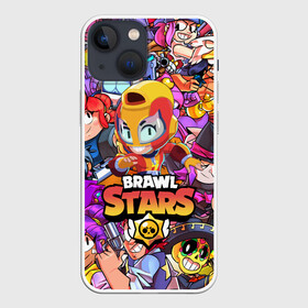Чехол для iPhone 13 mini с принтом BRAWL STARS MAX ,  |  | bibi | brawl stars | crow | el brown | leon | leon shark | max | sally leon | shark | stars | акула | биби | ворон | леон