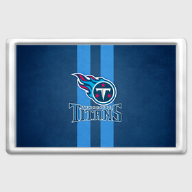 Магнит 45*70 с принтом Tennessee Titans , Пластик | Размер: 78*52 мм; Размер печати: 70*45 | tennessee titans | американский футбол | мяч | теннесси тайтенс | футбол