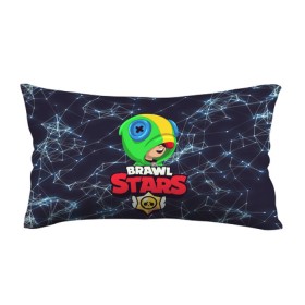 Подушка 3D антистресс с принтом Brawl Stars - Leon , наволочка — 100% полиэстер, наполнитель — вспененный полистирол | состоит из подушки и наволочки на молнии | brawl | leon | stars