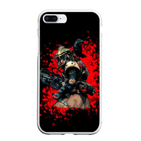 Чехол для iPhone 7Plus/8 Plus матовый с принтом Bloodhound 3D (Black) , Силикон | Область печати: задняя сторона чехла, без боковых панелей | action | apex | apex legends | blood | bloodhound | cyber | dark | ea | electrinic arts | legends | апекс | апекс легенд | арех | игры | киберспорт | кровь | следопыт | техноследопыт | экшн | экшон