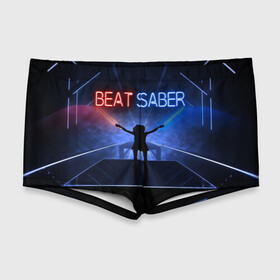 Мужские купальные плавки 3D с принтом Beat Saber , Полиэстер 85%, Спандекс 15% |  | Тематика изображения на принте: 3d | 3д | beat | saber | виртуальная | игра | реальность | ритм