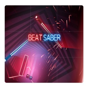 Магнитный плакат 3Х3 с принтом Beat Saber , Полимерный материал с магнитным слоем | 9 деталей размером 9*9 см | 3d | 3д | beat | saber | виртуальная | игра | реальность | ритм