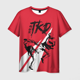 Мужская футболка 3D с принтом Taekwondo , 100% полиэфир | прямой крой, круглый вырез горловины, длина до линии бедер | taekwondo | восточные единоборства | единоборства | теквондо | тхэквондо | тэквондо