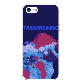 Чехол для iPhone 5/5S матовый с принтом Taekwondo , Силикон | Область печати: задняя сторона чехла, без боковых панелей | taekwondo | восточные единоборства | единоборства | теквондо | тхэквондо | тэквондо