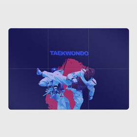 Магнитный плакат 3Х2 с принтом Taekwondo , Полимерный материал с магнитным слоем | 6 деталей размером 9*9 см | taekwondo | восточные единоборства | единоборства | теквондо | тхэквондо | тэквондо