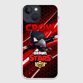 Чехол для iPhone 13 mini с принтом BRAWL STARS CROW ,  |  | bibi | brawl stars | crow | el brown | leon | leon shark | max | sally leon | shark | stars | акула | биби | ворон | леон