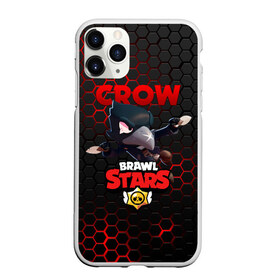 Чехол для iPhone 11 Pro матовый с принтом BRAWL STARS CROW , Силикон |  | bibi | brawl stars | crow | el brown | leon | leon shark | max | sally leon | shark | stars | акула | биби | ворон | леон