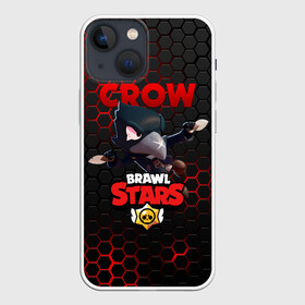 Чехол для iPhone 13 mini с принтом BRAWL STARS CROW | ВОРОН   СТАЛЬНАЯ БРОНЯ ,  |  | bibi | brawl stars | crow | el brown | leon | leon shark | max | sally leon | shark | stars | акула | биби | ворон | леон