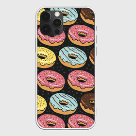 Чехол для iPhone 12 Pro Max с принтом Сладкоежка , Силикон |  | Тематика изображения на принте: еда | пончик | пончики | сладкое | сладкоежка | сладкоежкам