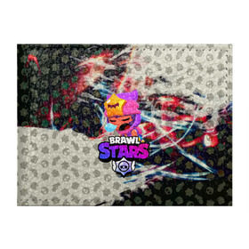 Обложка для студенческого билета с принтом BRAWL STARS СЭНДИ , натуральная кожа | Размер: 11*8 см; Печать на всей внешней стороне | 8 bit | bibi | brawl stars | brock | bull | crow | dinomike | el primo | leon | mobile game | nita | poko | ricochet | stars | tara | бравл старс | ворон | леон | мобильные игры