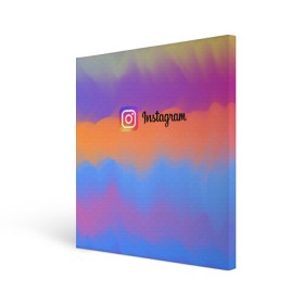 Холст квадратный с принтом Instagram. , 100% ПВХ |  | insta | instagram | instagramm | social | видео | инста | инстаграм | инстаграмм | приложение | социальная сеть | фото