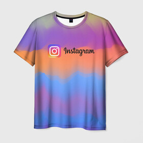 Мужская футболка 3D с принтом Instagram. , 100% полиэфир | прямой крой, круглый вырез горловины, длина до линии бедер | insta | instagram | instagramm | social | видео | инста | инстаграм | инстаграмм | приложение | социальная сеть | фото