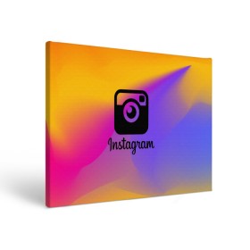 Холст прямоугольный с принтом Instagram , 100% ПВХ |  | insta | instagram | instagramm | social | видео | инста | инстаграм | инстаграмм | приложение | социальная сеть | фото
