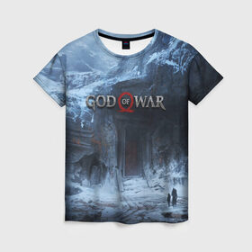 Женская футболка 3D с принтом GOD OF WAR. , 100% полиэфир ( синтетическое хлопкоподобное полотно) | прямой крой, круглый вырез горловины, длина до линии бедер | atreus | god of war | kratos | playstation | атрей | бог войны | кратос