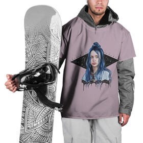 Накидка на куртку 3D с принтом Billie Pink Art , 100% полиэстер |  | bad | bad guy | billi | billie | billie eilish | eilish | good girl | music | swag | айлиш | беляш | били | били айлиш | билли | билли айлиш | билли эйлиш | биляш | музка | певица | эйлиш