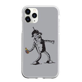 Чехол для iPhone 11 Pro Max матовый с принтом Futurama Bender Banksy , Силикон |  | bender | express | fry | futurama | future | leela | philip | planet | turanga | zoidberg | бендер | будущее | джей | зойдберг | лила | родригес | сгибальщик | туранга | филип | фрай | футурама