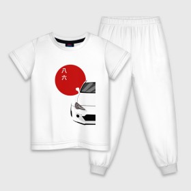 Детская пижама хлопок с принтом Toyota GT 86 Hachirocku , 100% хлопок |  брюки и футболка прямого кроя, без карманов, на брюках мягкая резинка на поясе и по низу штанин
 | 