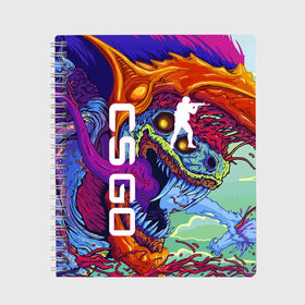 Тетрадь с принтом CS GO HYPERBEAST | КС ГО ХАЙПЕРБИСТ , 100% бумага | 48 листов, плотность листов — 60 г/м2, плотность картонной обложки — 250 г/м2. Листы скреплены сбоку удобной пружинной спиралью. Уголки страниц и обложки скругленные. Цвет линий — светло-серый
 | astralis | awp | counter strike | cs go | cs go global offensive | cs:go | faze clan | hyper beast | team liquid | астралис | кс го | тим ликвид | фейз клан | хайпер бист