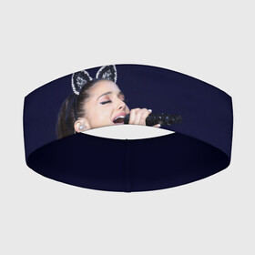 Повязка на голову 3D с принтом Ariana Grande (Ариана Гранде) ,  |  | ariana grande | актриса | американская певица | ариана | ариана гранде | гранде | девушка | музыка | певица | песни | продюсер