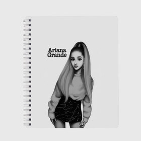 Тетрадь с принтом Ariana Grande (Ариана Гранде) , 100% бумага | 48 листов, плотность листов — 60 г/м2, плотность картонной обложки — 250 г/м2. Листы скреплены сбоку удобной пружинной спиралью. Уголки страниц и обложки скругленные. Цвет линий — светло-серый
 | ariana grande | актриса | американская певица | ариана | ариана гранде | гранде | девушка | музыка | певица | песни | продюсер